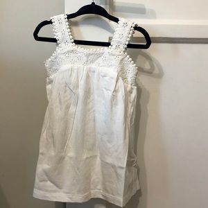 NWT Gap white eyelet dress - 12-18 MO